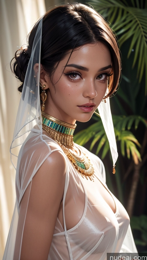 related ai porn images free for Close-up View Egyptian Tanned Skin Transparent Blouse