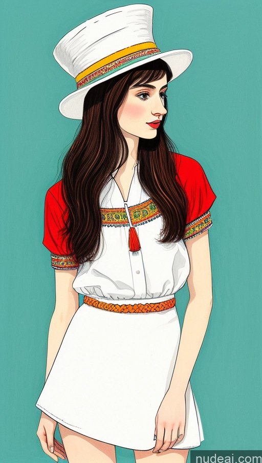 related ai porn images free for Traditional Sorority 18 Hat Short Pubic Hair Fairer Skin Illustration