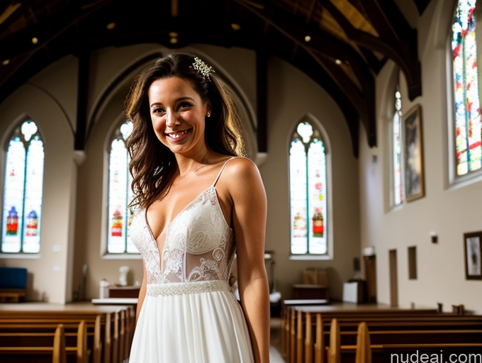 related ai porn images free for Woman One Small Tits Small Ass Happy Brunette Messy Czech Film Photo Church Front View Wedding Bright Lighting 40s