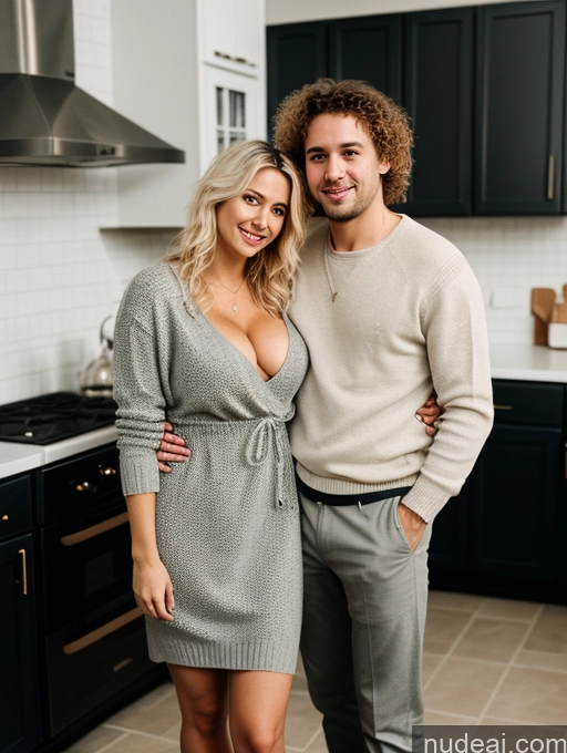 related ai porn images free for Small Tits Thick Fairer Skin 30s Blonde Messy White Film Photo Dress Sweater Cleavage Dark Lighting Detailed Full Frontal Woman + Man Two Kitchen
