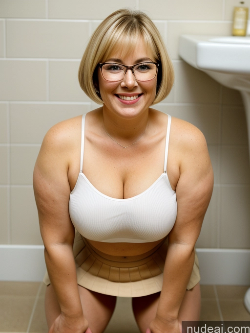 related ai porn images free for Milf Tall Happy Skin Detail (beta) Front View Squatting Spreading Legs High Heels Mini Skirt Shirt Detailed Busty Glasses Chubby Fat 40s Blonde Short Hair Czech Bathroom