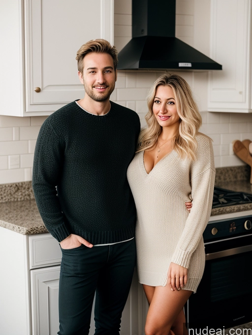 related ai porn images free for Small Tits Thick Fairer Skin 30s Blonde Messy White Film Photo Dress Sweater Cleavage Dark Lighting Detailed Full Frontal Several Woman + Man Kitchen