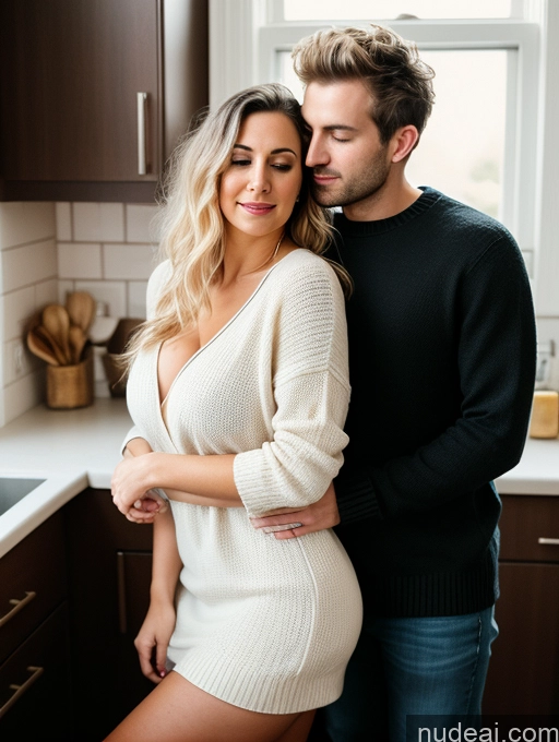 related ai porn images free for Small Tits Thick Fairer Skin 30s Blonde Messy White Film Photo Dress Sweater Cleavage Dark Lighting Detailed Full Frontal Several Woman + Man Kitchen