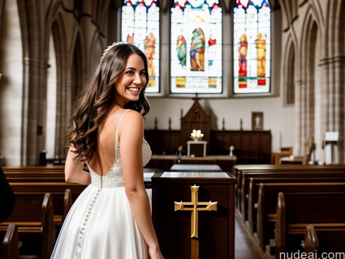 related ai porn images free for Woman One Small Tits Small Ass Happy Brunette Czech Film Photo Church Front View Wedding Bright Lighting 30s Long Hair
