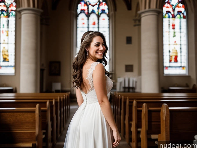 related ai porn images free for Woman One Small Tits Small Ass Happy Brunette Czech Film Photo Church Front View Wedding Bright Lighting Long Hair 20s