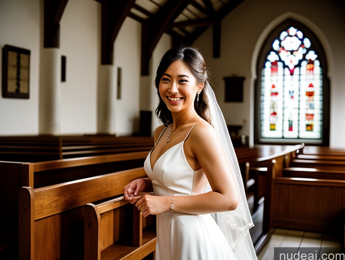 related ai porn images free for Woman One Small Tits Small Ass Happy Film Photo Church Front View Wedding Bright Lighting Japanese 30s