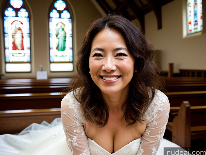 related ai porn images free for Woman One Small Tits Small Ass Happy Church Wedding Bright Lighting Japanese Soft + Warm Close-up View 50s Messy