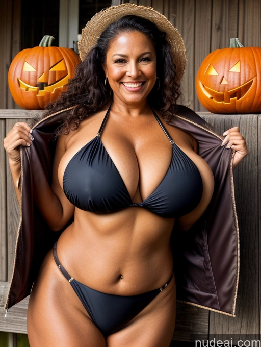 related ai porn images free for One Busty Huge Boobs Thick Tanned Skin 60s Laughing Front View Microkini Thong Lumberjack Halloween Native American Jacket