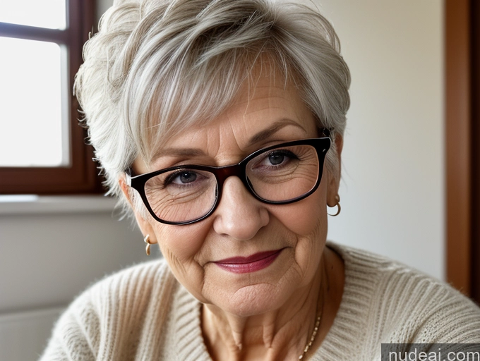 related ai porn images free for Czech Casual Glasses 70s Pixie Bedroom Close-up View