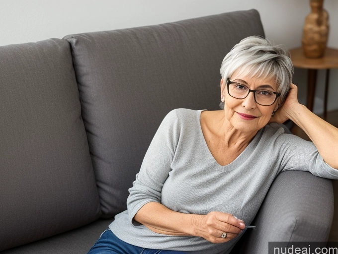 related ai porn images free for Czech Casual Glasses 70s Pixie Bending Over Couch