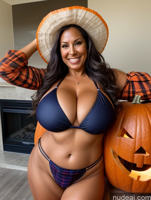 related ai porn images free for One Busty Huge Boobs Thick Tanned Skin 60s Laughing Front View Microkini Thong Lumberjack Halloween Native American