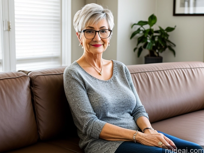 related ai porn images free for Czech Casual Glasses 70s Pixie Couch Milf