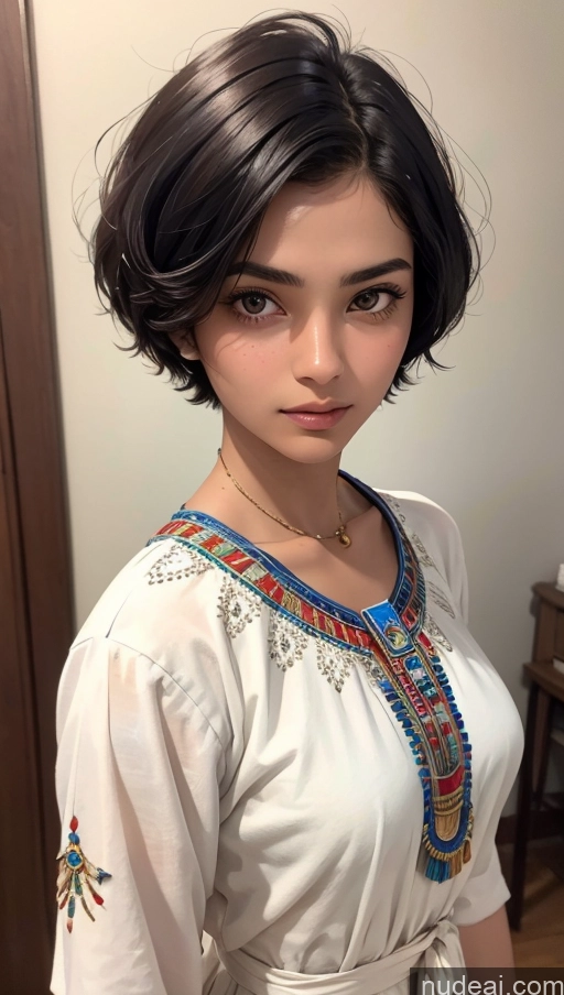 related ai porn images free for Close-up View Egyptian Tanned Skin 18 Short Hair Dress Traditional