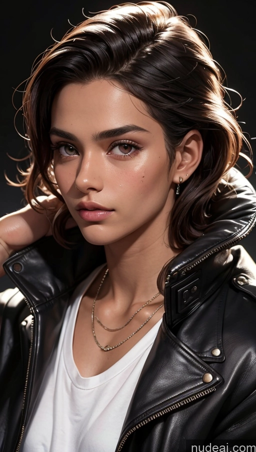 related ai porn images free for Close-up View Egyptian Tanned Skin 18 Slicked Jacket Leather