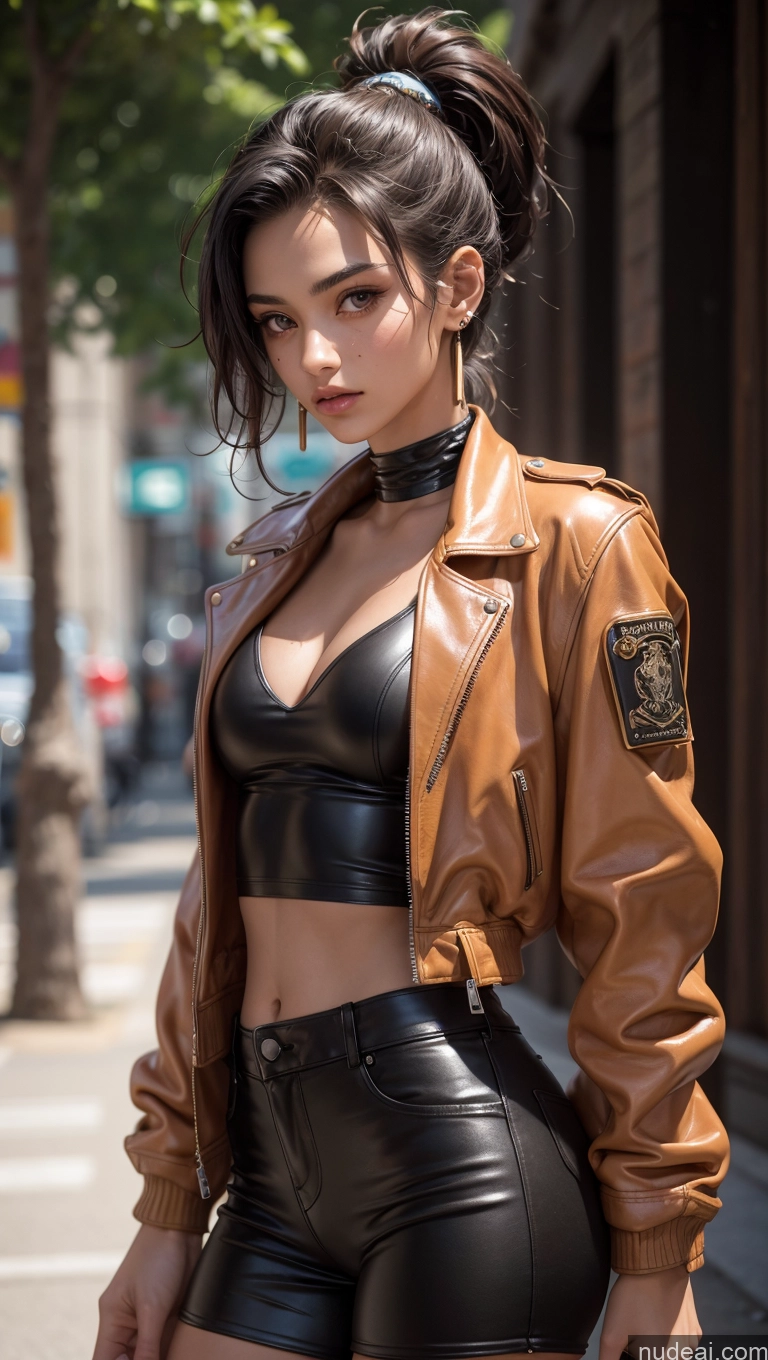 related ai porn images free for Close-up View Egyptian Tanned Skin 18 Slicked Jacket Leather Small Tits Skinny
