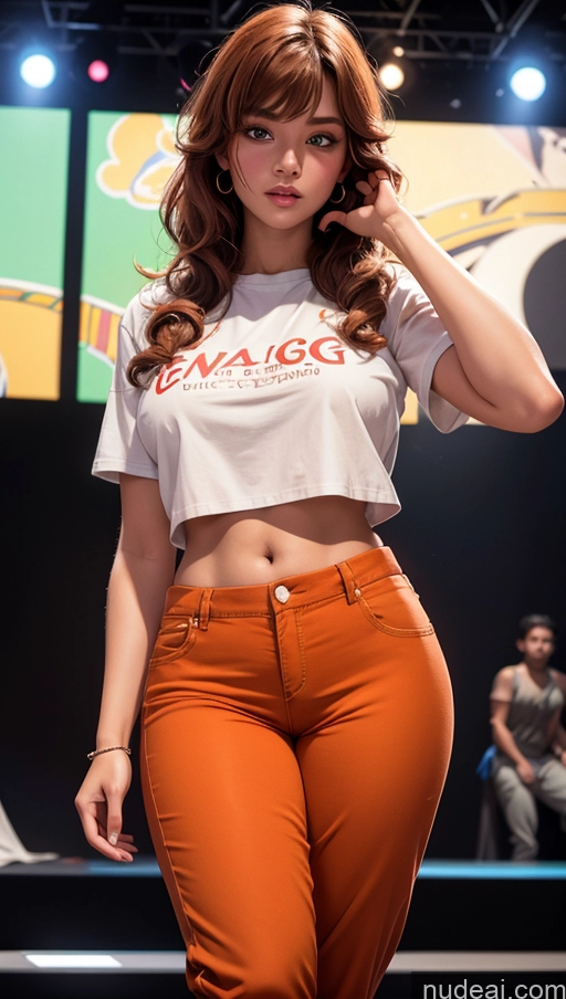 related ai porn images free for Close-up View Egyptian Tanned Skin 18 Big Hips Harem Pants Ginger Chubby Shirt Stage Bangs