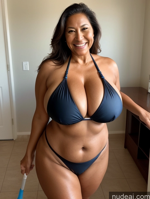 related ai porn images free for One Tanned Skin Thick Busty Huge Boobs Laughing Front View Microkini Thong Native American Maid 60s