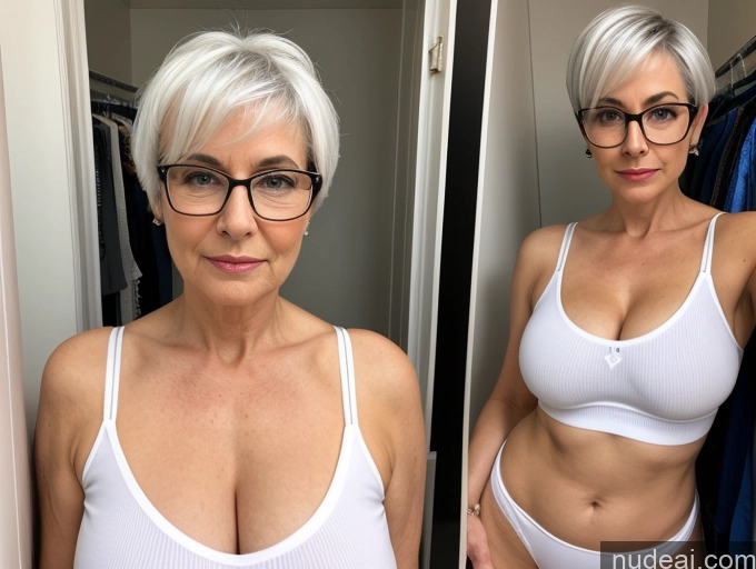 related ai porn images free for 70s Czech White Hair Pixie Serious Sexy Face Busty Glasses Skinny Casual Changing Room