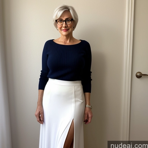 related ai porn images free for 70s Czech White Hair Pixie Serious Sexy Face Busty Glasses Skinny Casual Long Skirt Party