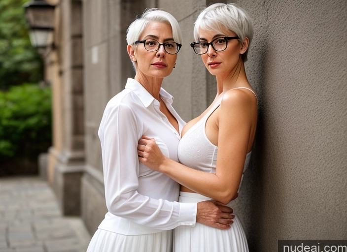 related ai porn images free for 70s Czech White Hair Pixie Serious Sexy Face Busty Glasses Skinny Casual Long Skirt Cumshot