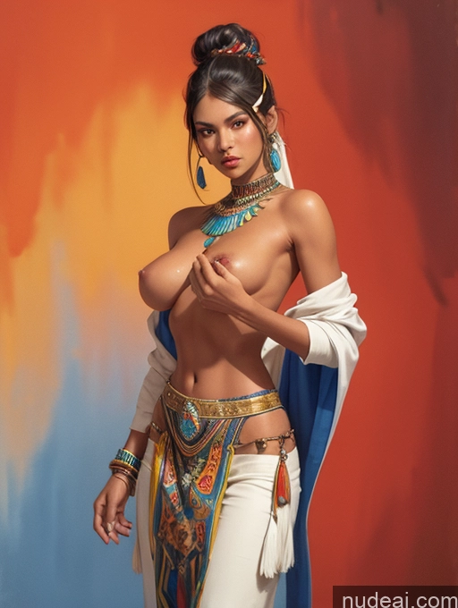 related ai porn images free for Tanned Skin Tanned Skin Egyptian Filipina Native American Native American Illustration Watercolor Traditional Topless Woman Breasts Discworld Art By Boris Vallejo Boris Vallejo Art Style Impasto, Wlop POV Focus Sex Bangs Long Hair Straight Hair Bun Tall KendalJenner, Ohwx, Ohwx Womm