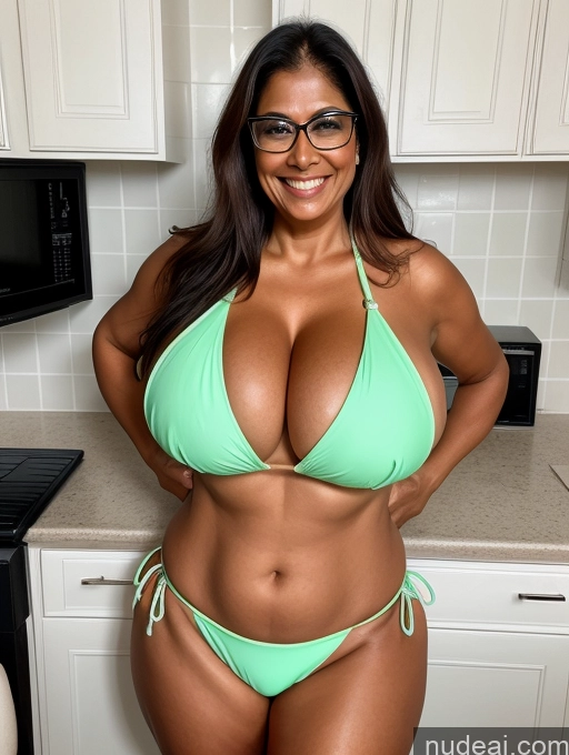 related ai porn images free for One Busty Huge Boobs Thick Tanned Skin Laughing Front View Microkini Thong 60s Indian Lab Coat Glasses