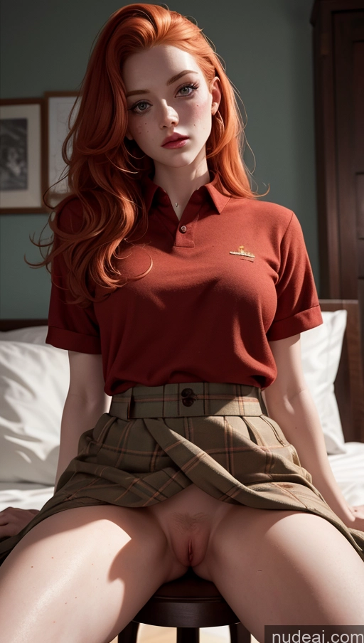 related ai porn images free for Close-up View Irish Ginger Fairer Skin Spreading Legs Kilt Perfect Body Slicked