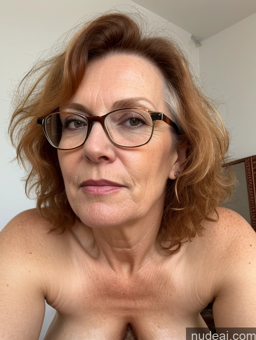 related ai porn images free for Pubic Hair Fairer Skin Close-up View 60s Milf Lipstick Glasses Messy Ginger German Chubby