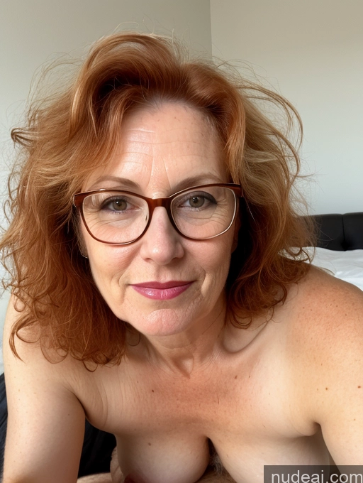related ai porn images free for Pubic Hair Fairer Skin Close-up View 60s Milf Lipstick Glasses Messy Ginger German Chubby