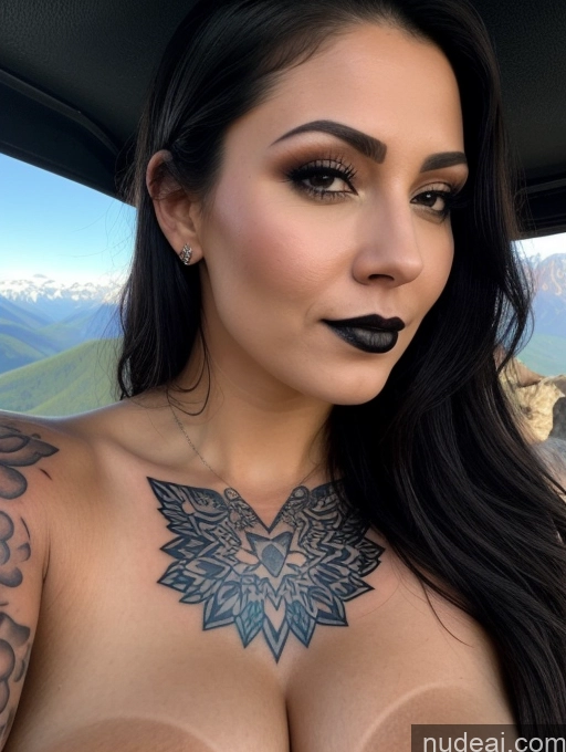 related ai porn images free for One Sexy Face Black Hair Long Hair Bright Lighting Cleavage Tattoos 20s Cumshot Traditional Woman Big Ass Small Tits White Dark Fantasy Mountains Close-up View Goth Alternative