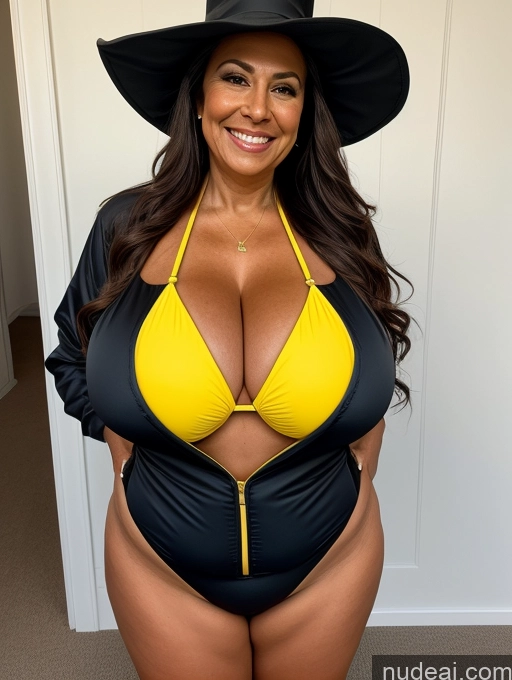 related ai porn images free for One Busty Huge Boobs Thick Tanned Skin Laughing Front View Microkini Thong 70s Latina Witch Jacket Hat Construction Worker
