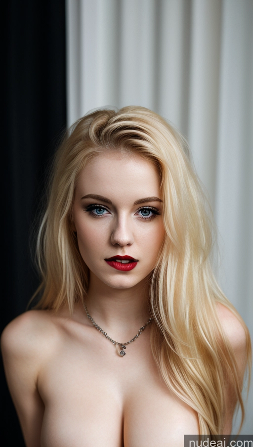 related ai porn images free for Woman One Beautiful Fairer Skin 18 Biting Lip Blonde German Jewelry Dark Lighting Lipstick Long Hair Perfect Boobs Goth