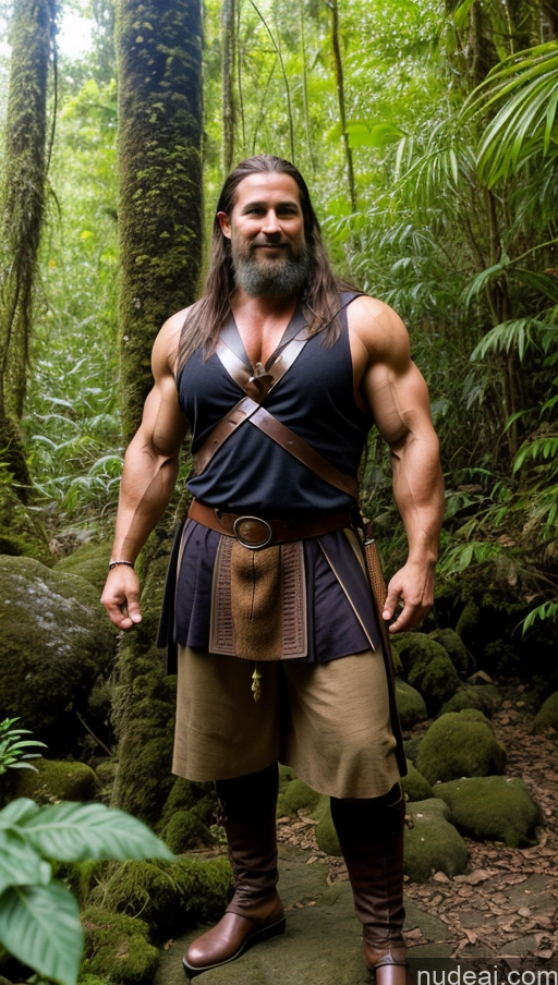 related ai porn images free for Bodybuilder Huge Boobs Muscular Abs Happy Indian One 40s Black Hair Tanned Skin Long Hair Cleavage Medieval Jungle Viking