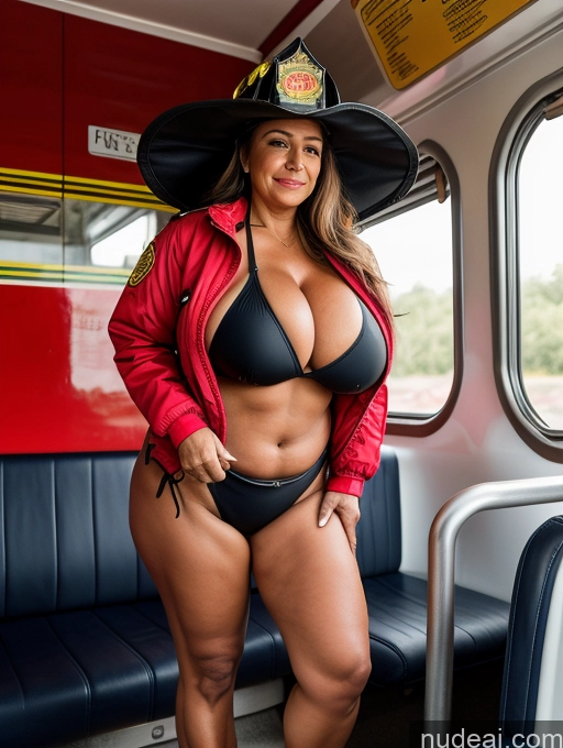 related ai porn images free for Milf One Busty Huge Boobs Thick Tanned Skin 70s Microkini Thong Firefighter Latina Hat Jacket Witch Train