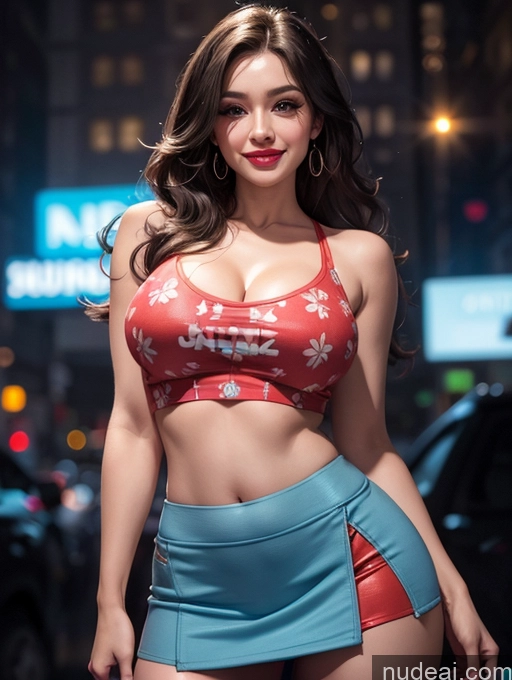related ai porn images free for Busty Beautiful Lipstick Happy Mumbai Crop Top Mini Skirt Detailed Long Hair