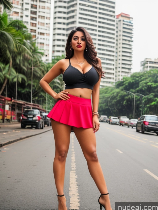 related ai porn images free for Woman Busty Beautiful Lipstick Mumbai Mini Skirt Crop Top High Heels Detailed Long Hair Full Frontal