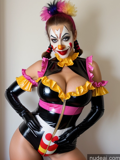 related ai porn images free for Superheroine Clown Harlequin Latex Cleavage Busty Skinny White Brunette Pigtails