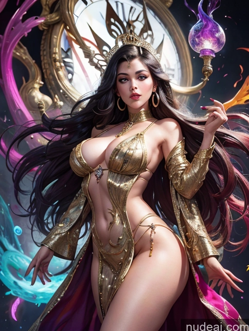 related ai porn images free for Woman Busty Beautiful Lipstick Long Hair Indian Surrealist Mumbai Haute Couture V3 Detailed
