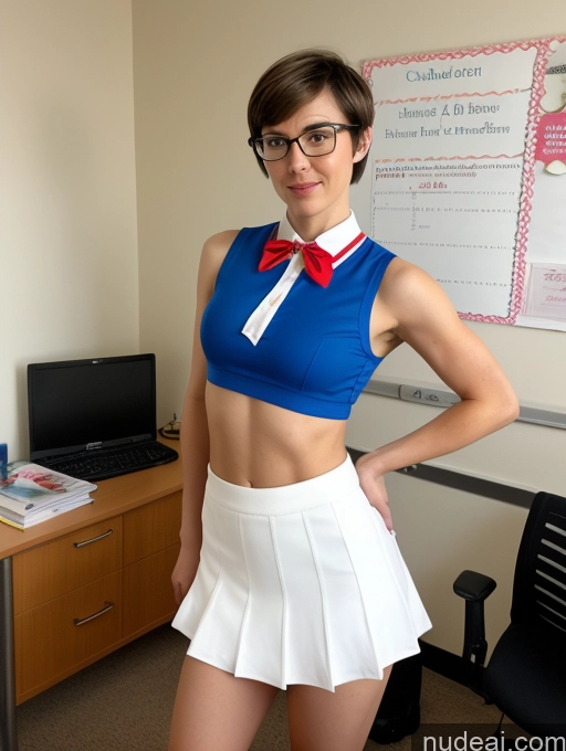related ai porn images free for Athlete Abs Skinny Muscular Glasses Short Fairer Skin 18 Serious Brunette Short Hair British Bedroom Secretary Cosplay Mini Skirt Teacher Superhero Professor Crop Top Tie