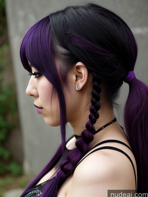 related ai porn images free for 20s Sad Purple Hair Pigtails Asian Soft Anime Side View Goth Small Tits Beautiful