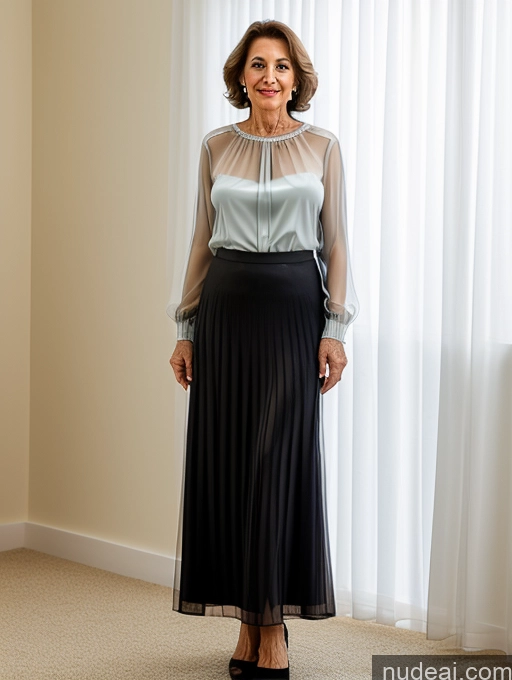 related ai porn images free for Milf Several Transparent 70s Blouse Long Skirt