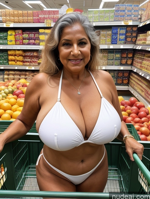 related ai porn images free for Milf One Busty Huge Boobs Thick Tanned Skin Front View Microkini Thong Indian 80s Grocery