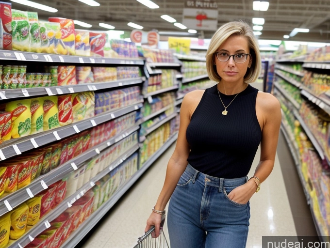 related ai porn images free for 50s Short Skinny Busty Glasses Serious Bobcut Blonde Czech Grocery Casual Stylish