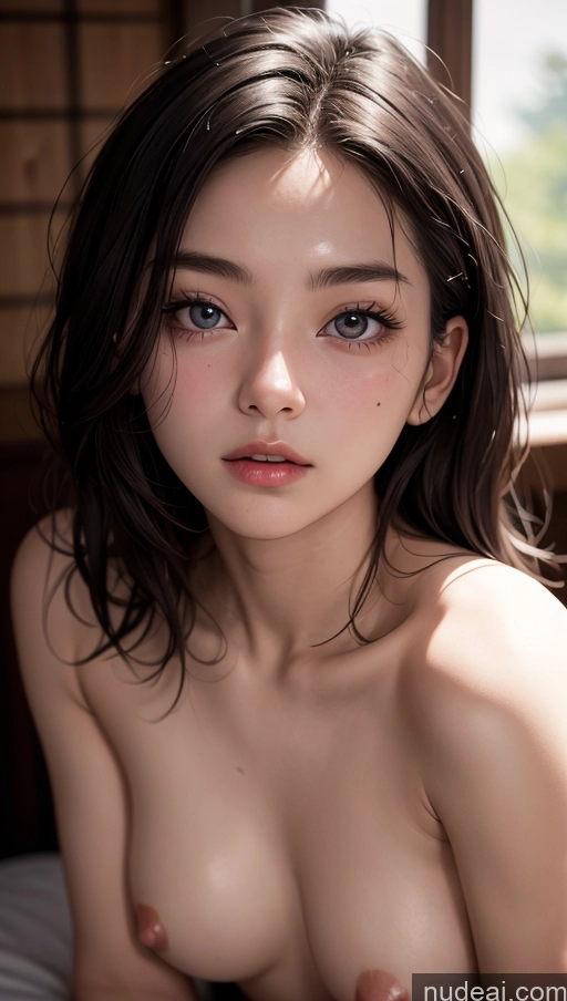 related ai porn images free for Close-up View Japanese Brunette Slicked Small Tits Skinny 18