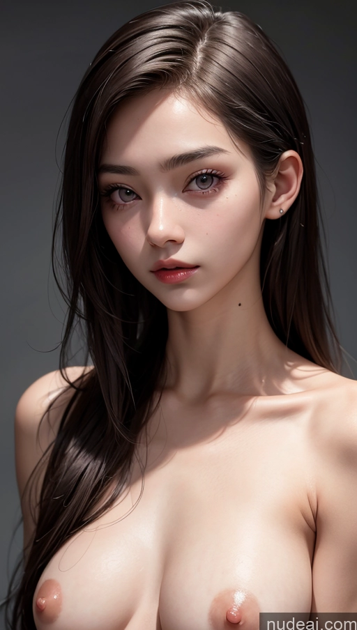 related ai porn images free for Close-up View Brunette Slicked Small Tits Skinny 18 Korean