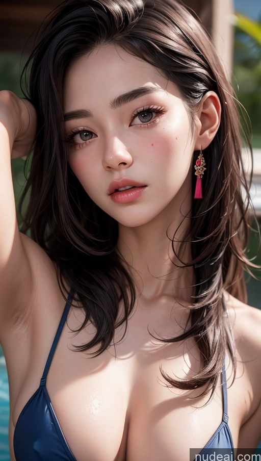 related ai porn images free for Close-up View Brunette Slicked Small Tits Skinny 18 Korean Bikini