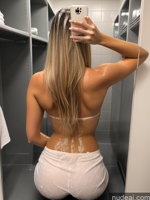 related ai porn images free for Woman One Big Ass 18 Happy Blonde Long Hair White Mirror Selfie Locker Room Back View Nude Bathing Topless Diamond Jewelry Dark Lighting