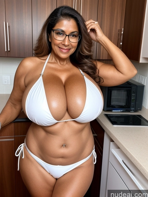 related ai porn images free for Milf One Busty Huge Boobs Thick Tanned Skin Indian Microkini Thong 70s Glasses Lab Coat
