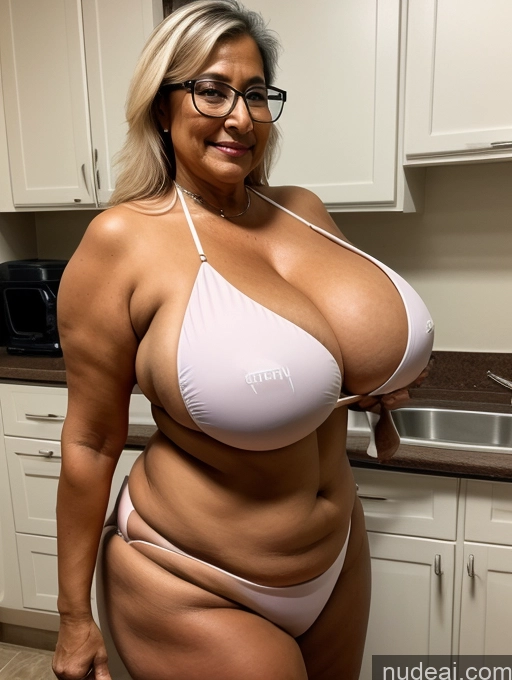 related ai porn images free for Milf One Busty Huge Boobs Thick Tanned Skin Indian Microkini Thong 70s Glasses Lab Coat Maid