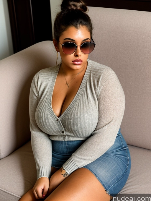 related ai porn images free for Sorority Beautiful Couch Dress Cleavage 18 Serious Sweater Chubby Sunglasses Hair Bun Brunette Tanned Skin Tattoos British Thick Pouting Lips